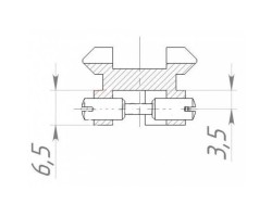 Планка для ІЖ-27/ТОЗ-34 на вентильовану планку-foto3