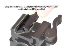 Перехідник 21 мм - 11 мм Leapers MNT-DT2PW01-foto5