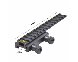 Планка підвищувальна пікатіні 1,2 / 65 / 144мм Планка підвищувальна пікатіні 1,2 / 65 / 144мм