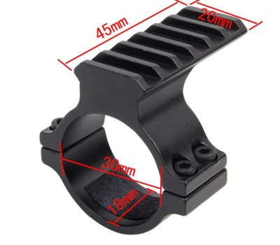 Адаптер пікатіні на трубу 30 мм