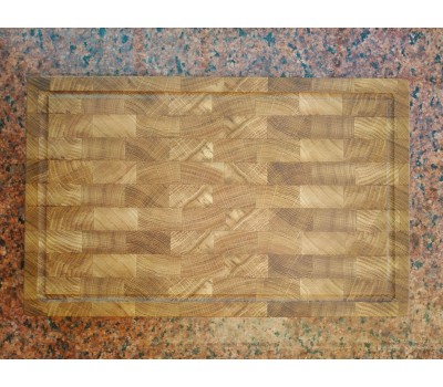 Дошка кухонна обробна торцева натуральний дуб 40 * 25 * 3 см