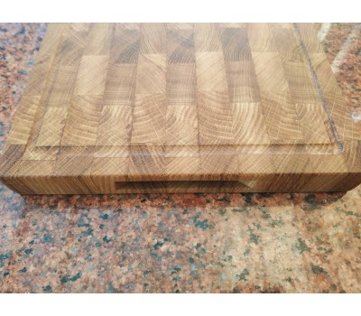 Дошка кухонна обробна торцева натуральний дуб 40 * 25 * 3 см