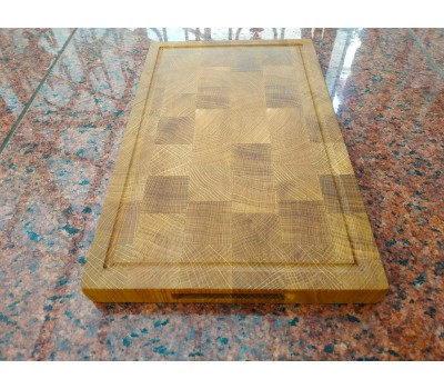 Дошка кухонна обробна торцева натуральний дуб 40 * 25 * 3 см