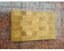 Дошка кухонна торцева дуб 40 * 25 * 3 см-foto4