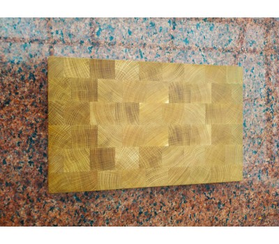 Дошка кухонна обробна торцева натуральний дуб 40 * 25 * 3 см