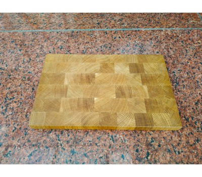 Дошка кухонна обробна торцева натуральний дуб 40 * 25 * 3 см