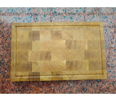 Дошка кухонна обробна торцева натуральний дуб 40 * 25 * 3 см