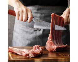 Takanori Izumi AUS-10M damascus Honesuki 150 мм-foto7