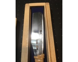 Японська бритва камісорі Рай-рю, Натуральний точильний камінь Shobu Tomae та порошок точильного каменю.-foto5