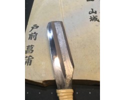 Японська бритва камісорі Рай-рю, Натуральний точильний камінь Shobu Tomae та порошок точильного каменю.-foto2