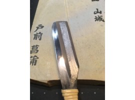 Японська бритва камісорі Рай-рю, Натуральний точильний камінь Shobu Tomae та порошок точильного каменю.-foto2