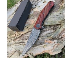 Ніж Kershaw Concierge Wood (3.25" damascus D2) 4020D