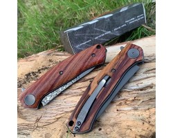 Ніж Kershaw Concierge Wood (3.25" damascus D2) 4020D-foto3