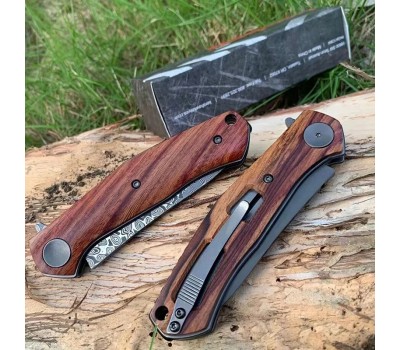 Ніж Kershaw Concierge Wood (3.25" damascus D2) 4020D