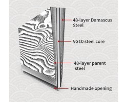 Ніж Mcusta FUSION MC-162D VG-10 Damascus -foto8