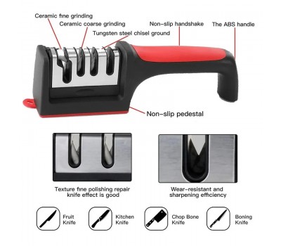 Точилка 2  для ножів і ножиць 4 в 1