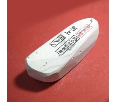Натуральний точильний камінь Mikawa White Nagura Botan (ボ タ ン) с печаткою Asano