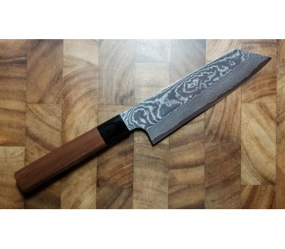 Кухарський ніж зі сталі R2 Damascus з клинком Bunka 165 мм, Etsu (Ittetsu)