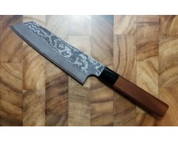 Etsu (Ittetsu) R2 Damascus Bunka ніж 165мм-foto3