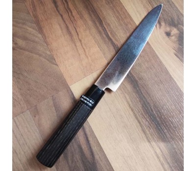 HONMAMON SAKAI YOSHIHIRO японський универсальний ніж (Petty) 150 мм, 63HRC, ZA18 Дамаск HONMAMON SAKAI YOSHIHIRO японський универсальний ніж (Petty) 150 мм, 63HRC, ZA18 Дамаск