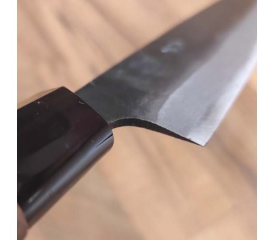 HONMAMON "MOTOKANE" Sashimi Hocho Янагіба, вуглецева сталь Aogami # 1, 3 шари, клинок 270 мм (подвійний скіс) , Японія 