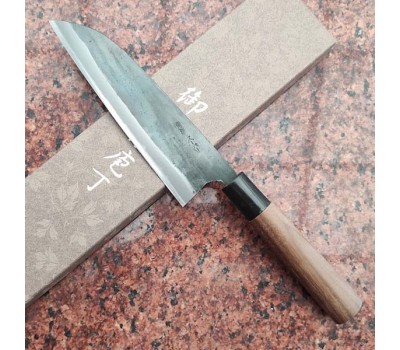 HONMAMON MOTOKANE Aogami Super японський ніж сантоку 170 мм 64HRC