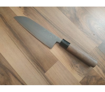HONMAMON  Дамаська сталь, Aogami # 2 ніж (Santoku) 180 мм