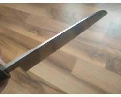 HONMAMON Дамаська сталь, Aogami # 2 Santoku 180 мм-foto4