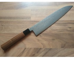 HONMAMON Дамаська сталь, Aogami # 2 ніж (Gyuto) 240 мм-foto7