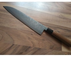 HONMAMON Дамаська сталь, Aogami # 2 ніж (Gyuto) 240 мм-foto8