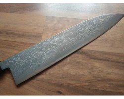 HONMAMON Дамаська сталь, Aogami # 2 ніж (Gyuto) 240 мм-foto6