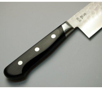 HONMAMON  Молотковий ламінат, Aogami # 2 ніж шеф (Santoku) 180 мм