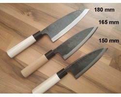 HONMAMON, Tosa Kurouchi, Aogami #2 ніж (Deba) 150 мм-foto7