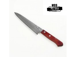 HONMAMON Дамаська сталь, R2 HSS ніж (Petty) 155 мм