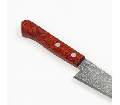 HONMAMON - TANAKA Дамаська сталь, R2 HSS ніж (Petty) 155 мм HONMAMON - TANAKA Дамаська сталь, R2 HSS ніж (Petty) 155 мм