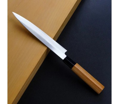 HONMAMON Aogami # 2 - Янагіба, вуглецева сталь, 2 шари, клинок 180 мм, Японія