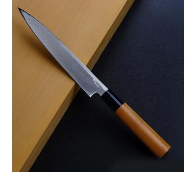 HONMAMON Aogami # 2 - Янагіба, вуглецева сталь, 2 шари, клинок 180 мм, Японія