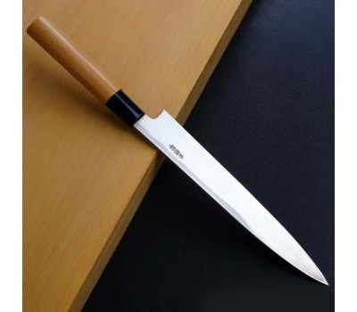 HONMAMON Aogami # 2 - Янагіба, вуглецева сталь, 2 шари, клинок 180 мм, Японія