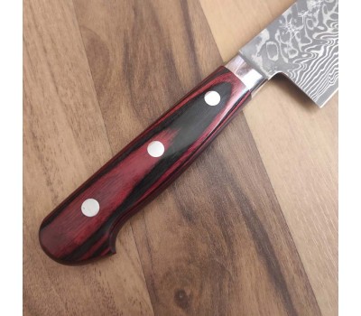 Yoshimi Kato  SG2 японський кухарський ніж Шеф 210мм Чорний Дамаск