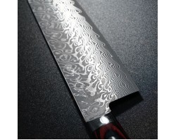 Yoshimi Kato  SG2 Gyuto 210мм Black Damascus-foto4