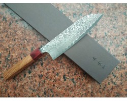 Yoshimi Kato  SG2 Santoku 170мм Black Damascus-foto3