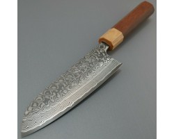 Yoshimi Kato  SG2 Santoku 170мм Black Damascus-foto5