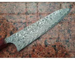 Yoshimi Kato  SG2 Gyuto 210мм Black Damascus-foto2