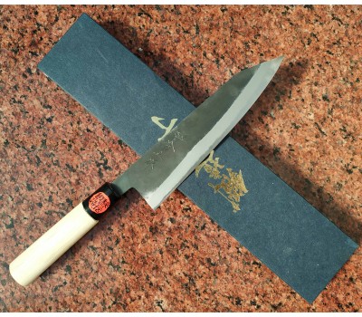 Кухарський ніж із сталі Blue №2 з клинком Kurouchi Bunka 180 мм, Shigeki Tanaka Кухарський ніж із сталі Blue №2 з клинком Kurouchi Bunka 180 мм, Shigeki Tanaka