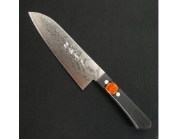 Tanaka Kazuyuki VG-10 Damascus Santoku 170 mm
