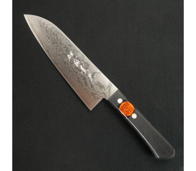Tanaka Kazuyuki VG-10 Damascus Santoku 170 mm