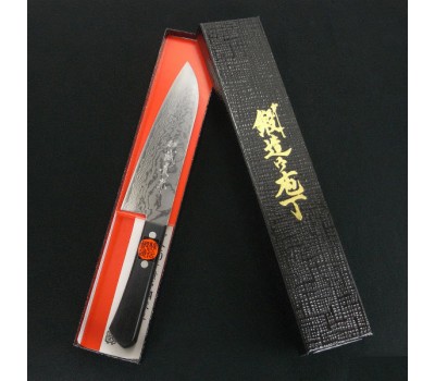 Tanaka Kazuyuki VG-10 Damascus Santoku 170 mm