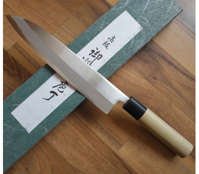 Tojiro Shirogami Kasumi - Шеф ніж, 3 шари, вуглецева сталь, клинок 210 мм, Японія