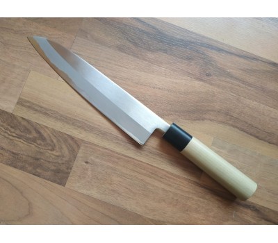 Tojiro Shirogami Kasumi - Шеф ніж, 3 шари, вуглецева сталь, клинок 210 мм, Японія