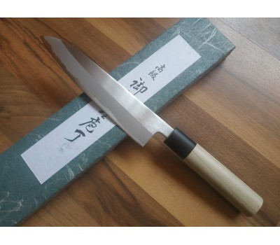 Tojiro Shirogami Kasumi - Шеф ніж, 3 шари, вуглецева сталь, клинок 180 мм, Японія